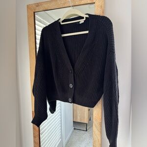 h&m divided black cardigan